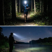 Siberg T66 LED Stirnlampe mit Bewegungssensor /Akku, PIR-Bewegungssensor,7 intelligenten Lichtmodi,