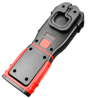 Siberg LED Arbeitsleuchte Akku (USB-C) – 360° Faltbare Werkstattlampe mit Magnet, Haken & Gürtelclip – 500lm COB Handlampe & Taschenlampe für KFZ, Camping & Outdoor (S605, 1800mAh)