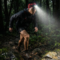 Siberg Stirnlampe LED , Wiederaufladbar Stirnlampe Breitstrahl Beleuchtung 600 Lumen Wasserdicht COB Kopflampe Akku mit LED Rücklicht für Camping, Radfahren, Laufen, Joggen