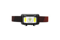 Siberg Stirnlampe LED , Wiederaufladbar Stirnlampe Breitstrahl Beleuchtung 600 Lumen Wasserdicht COB Kopflampe Akku mit LED Rücklicht für Camping, Radfahren, Laufen, Joggen
