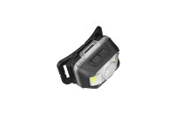 Siberg Stirnlampe LED , Wiederaufladbar Stirnlampe Breitstrahl Beleuchtung 600 Lumen Wasserdicht COB Kopflampe Akku mit LED Rücklicht für Camping, Radfahren, Laufen, Joggen